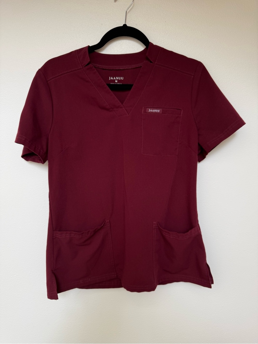 Jaanuu Scrub Set in Color Wine